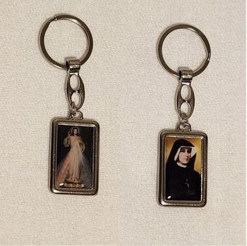 Divine Mercy-St Faustina Keychain