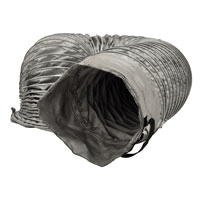 Master High Temperature 12" x 15' Gray Flexible Ducting with Cinch Straps for - MHD-BX1215