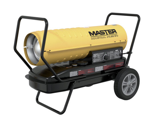 Master Industrial 215,000 BTU Kerosene Diesel Forced Air Heater with  Thermostat - 215TMHD-KFA