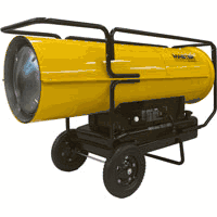 Master Industrial 650,000 BTU Kerosene Diesel Forced Air Heater with Thermostat - 650TMHD-KFA