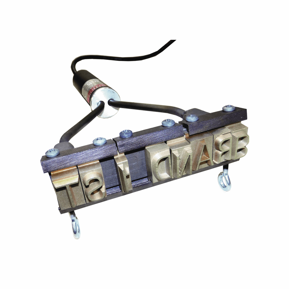 Branding Iron for Interchangeable Type