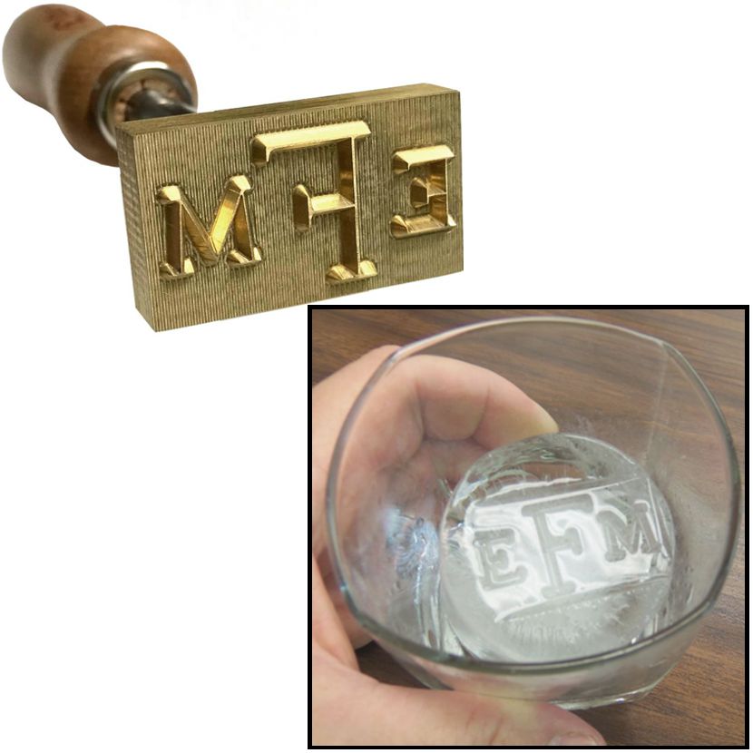 Ice Cube Stamp Monogrammed Ice Cubes Brand First