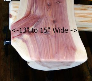 13" to 15" Top Width Half Log Mantels Prices Start at $128