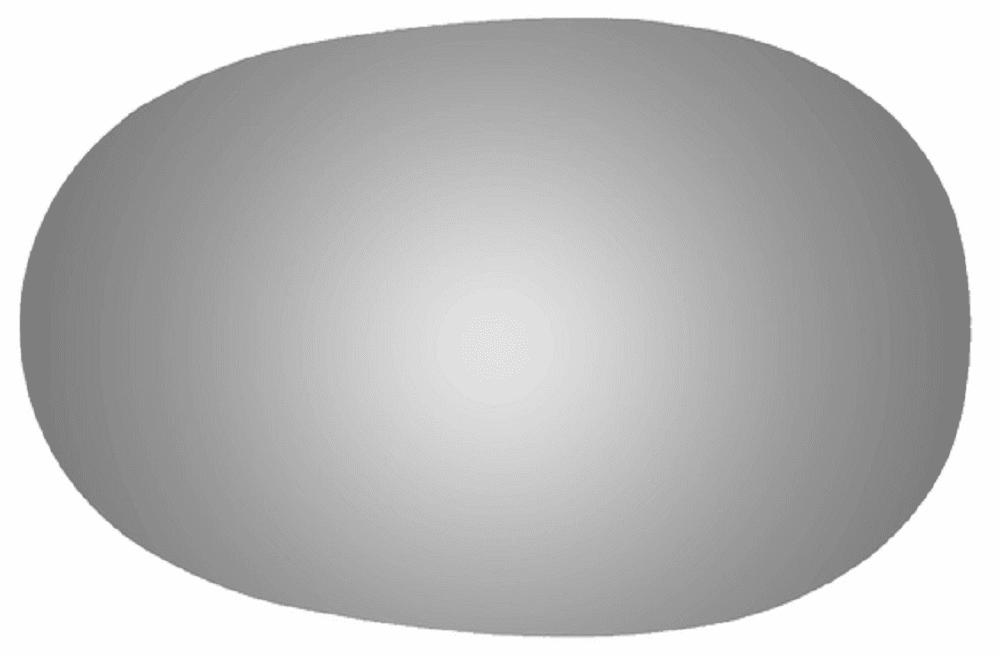 1997 Mazda GLC Driver Left Side Mirror Glass