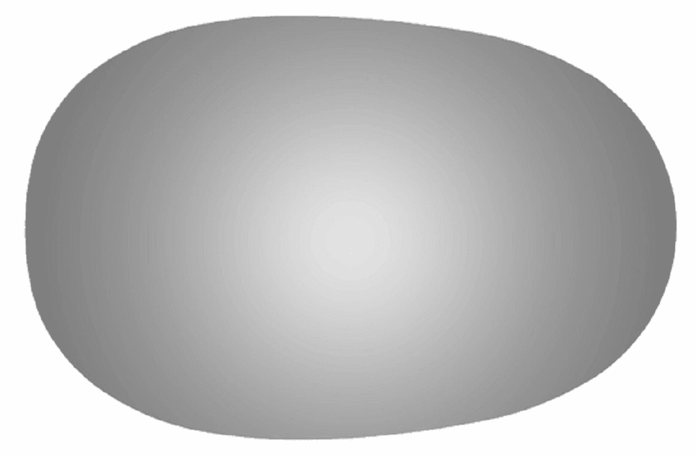 1997 Mazda GLC Passenger Right Side Mirror Glass