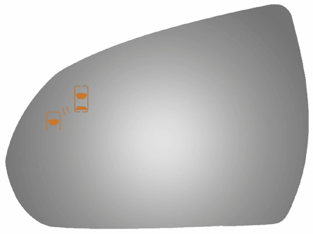 2016 Hyundai Elantra Driver Left Side Mirror Glass