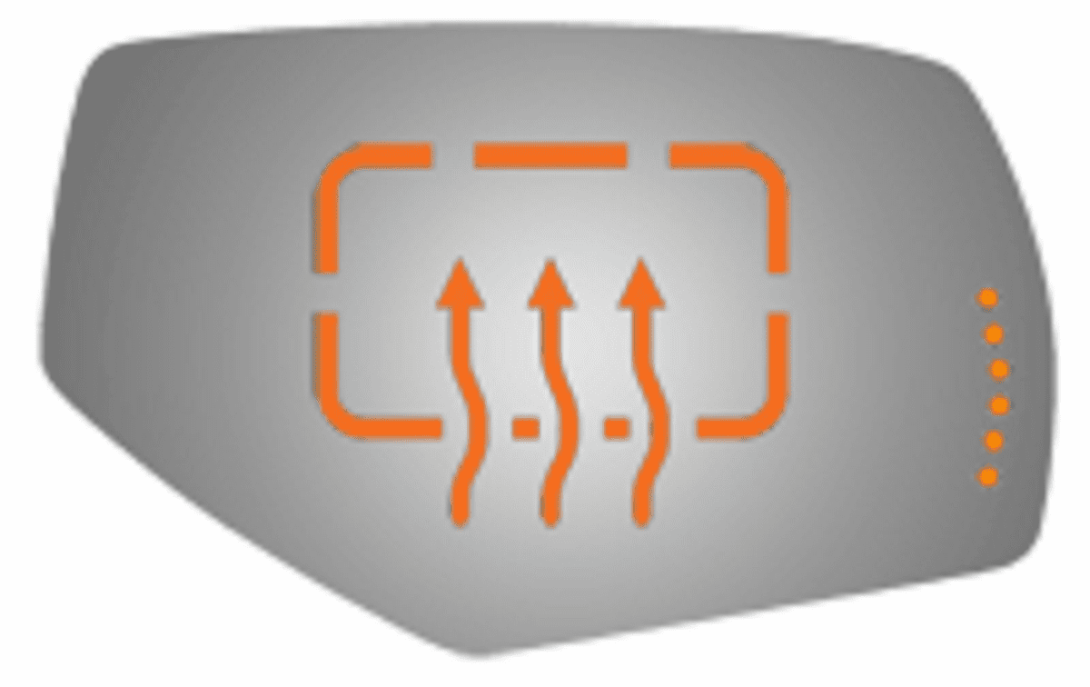 2017,2018,2019 GMC Truck Sierra C2500 Passenger Right Side Mirror Glass