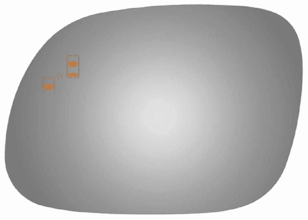 2017 KIA Soul Driver Left Side Mirror Glass