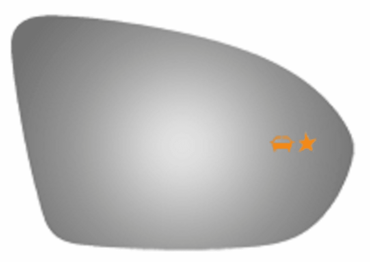 2018,2019 Chevrolet Cruze Passenger Right Side Mirror Glass