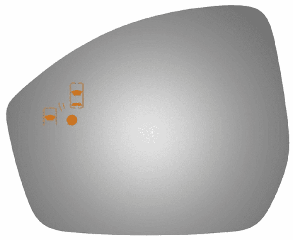 2018 Jaguar E-Pace Driver Left Side Mirror Glass