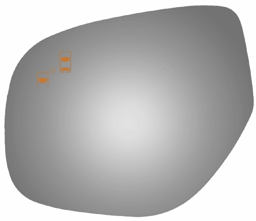 2019 Mitsubishi Outlander Driver Left Side Mirror Glass