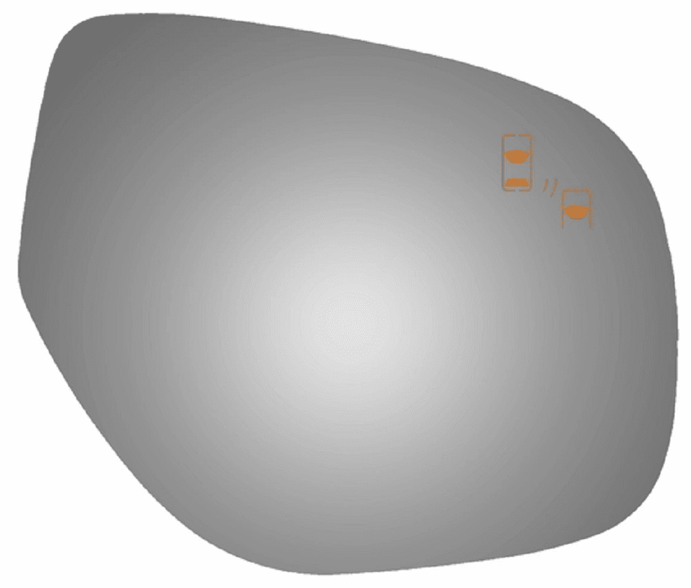 2019 Mitsubishi Outlander Passenger Right Side Mirror Glass