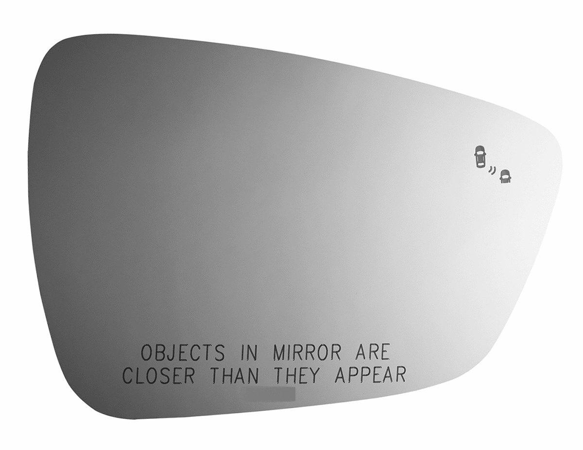 Ford Escape 2020 2021 2022 2023 2024 Right Passenger Side Mirror Glass with Blind Spot & Cross Path Icons