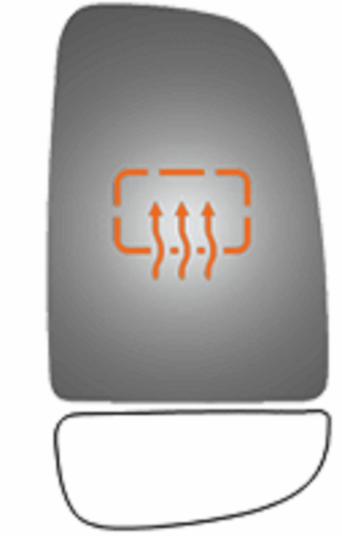 2021 Ram Promaster 3500 Passenger Right Side Mirror Glass