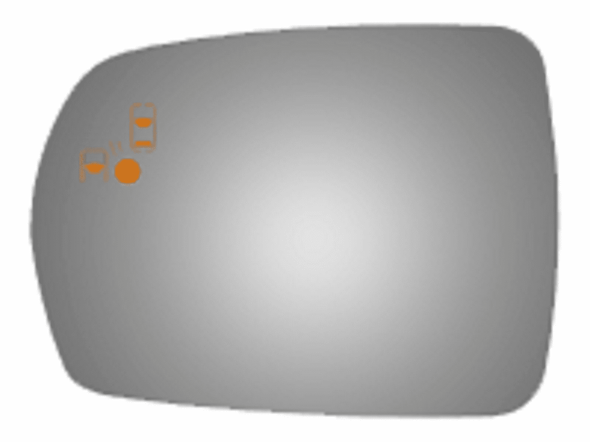 Ford Edge 2015 2016 2017 2018 2019 2020 2021 2022 2023 Left Driver Side Mirror Glass with Blind Spot & Cross Path Icons