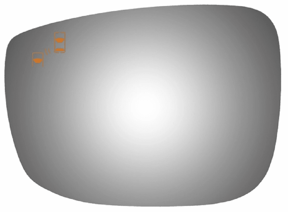 Mazda CX-5 2017 2018 2019 2020 2021 2022 2023 Left Driver Side Mirror Glass with Blind Spot & Cross Path Icons