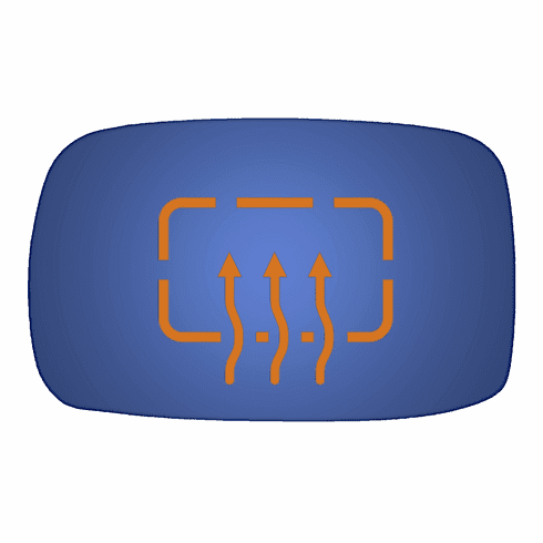 Acura CL 2002 Driver Side Heated Mirror Glass