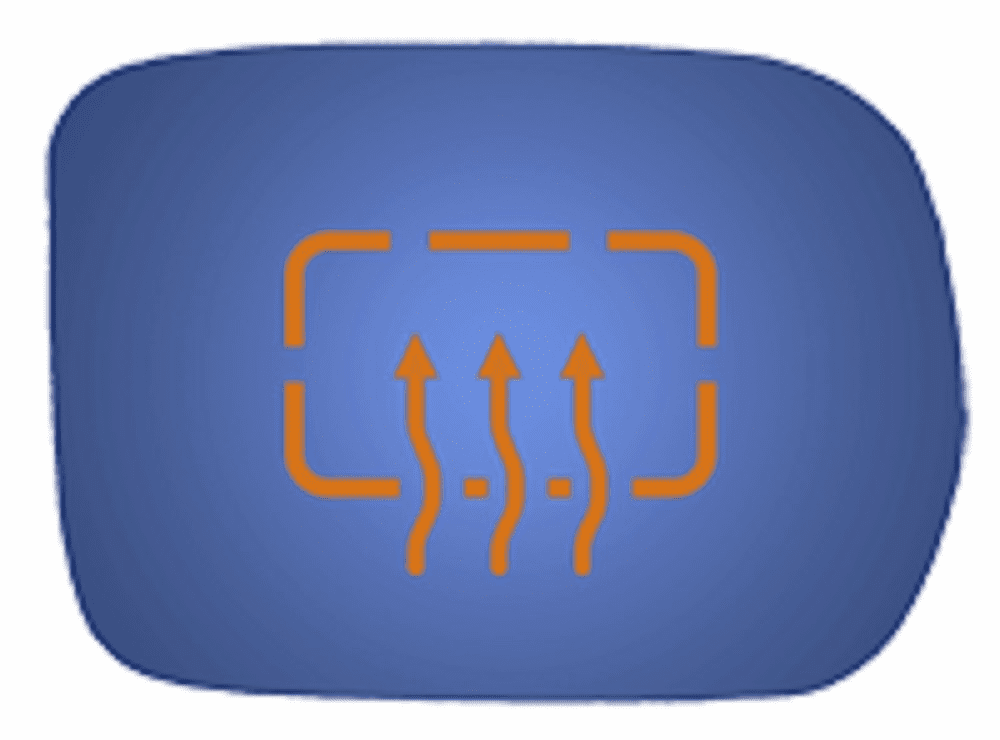 Acura MDX 2003 Passenger Side Heated Mirror Glass Blue