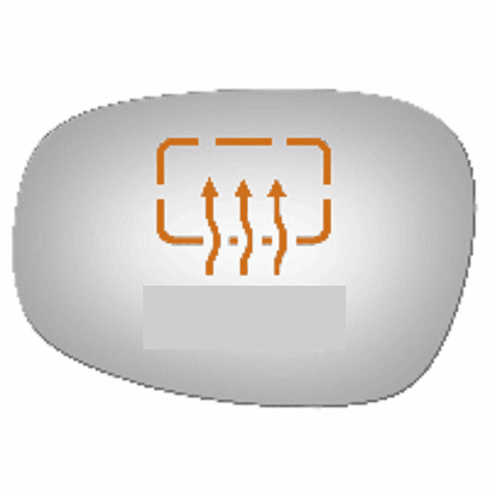 BMW 128 2010 Driver Side Heated Mirror Glass Clip-On