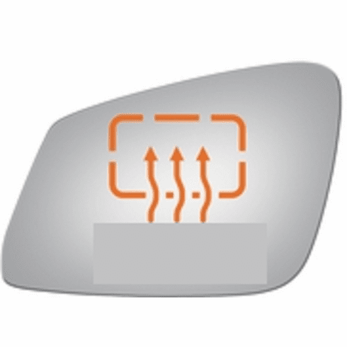 BMW 13 2017 Driver Left Side Mirror Glass Heated