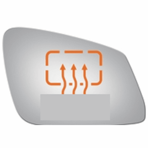 BMW 13 2017 Passenger Right Side Mirror Glass Heated