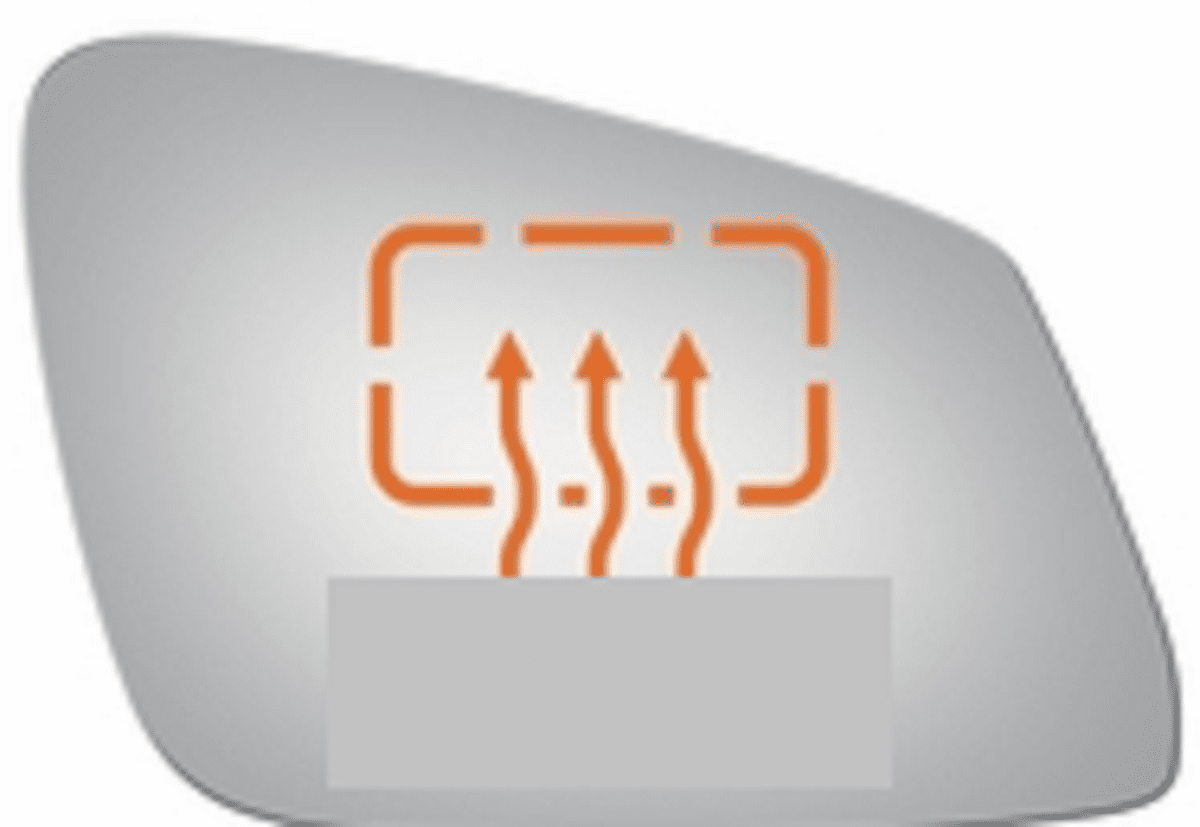 BMW 13 2017 Passenger Right Side Mirror Glass Heated