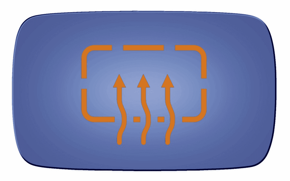 BMW 318 1991 Passenger Side Heated Mirror Glass 