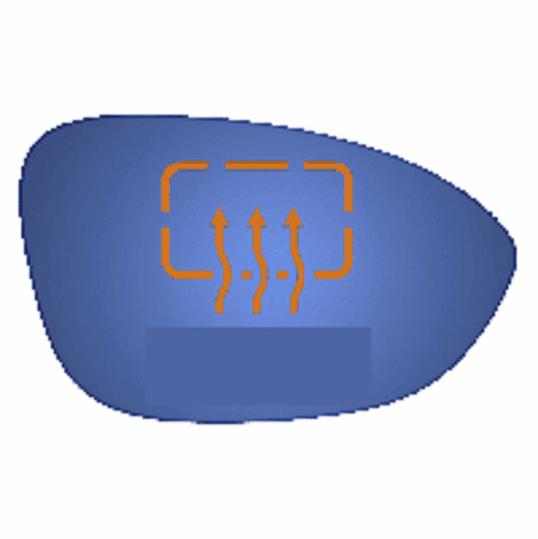 BMW 335 2008 Passenger Side Heated Mirror Glass Clip-On 