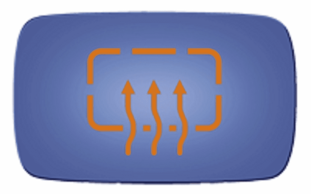 BMW 535 1990 Passenger Side Blue Heated Mirror Glass