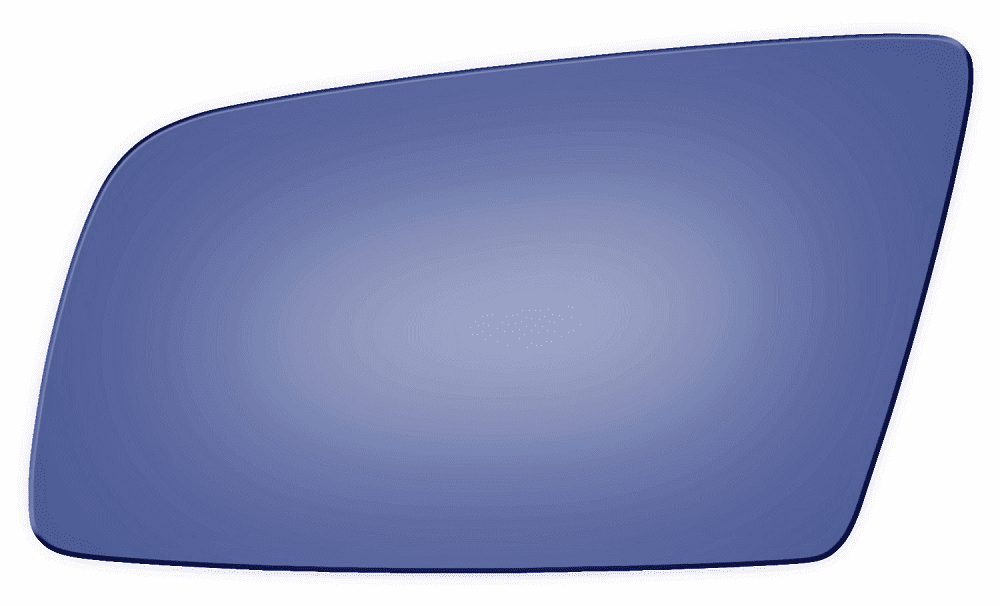 BMW 535 2008 Driver Side Mirror Glass Blue