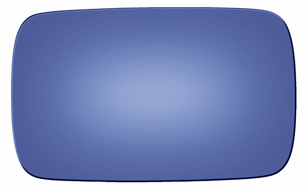 BMW 540 1994 Driver Side Mirror Glass Blue