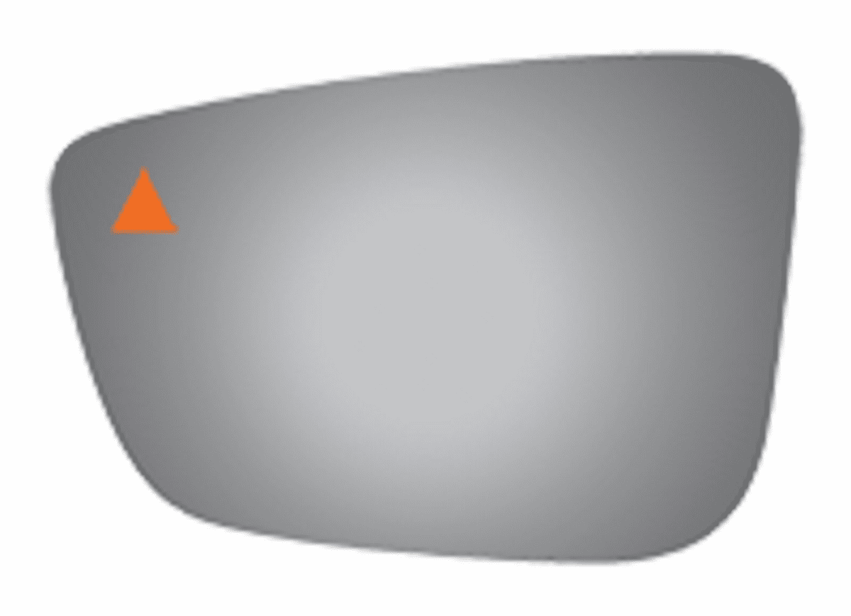 BMW 540 2018 Driver Left Side Mirror Glass Blind Spot Icon.