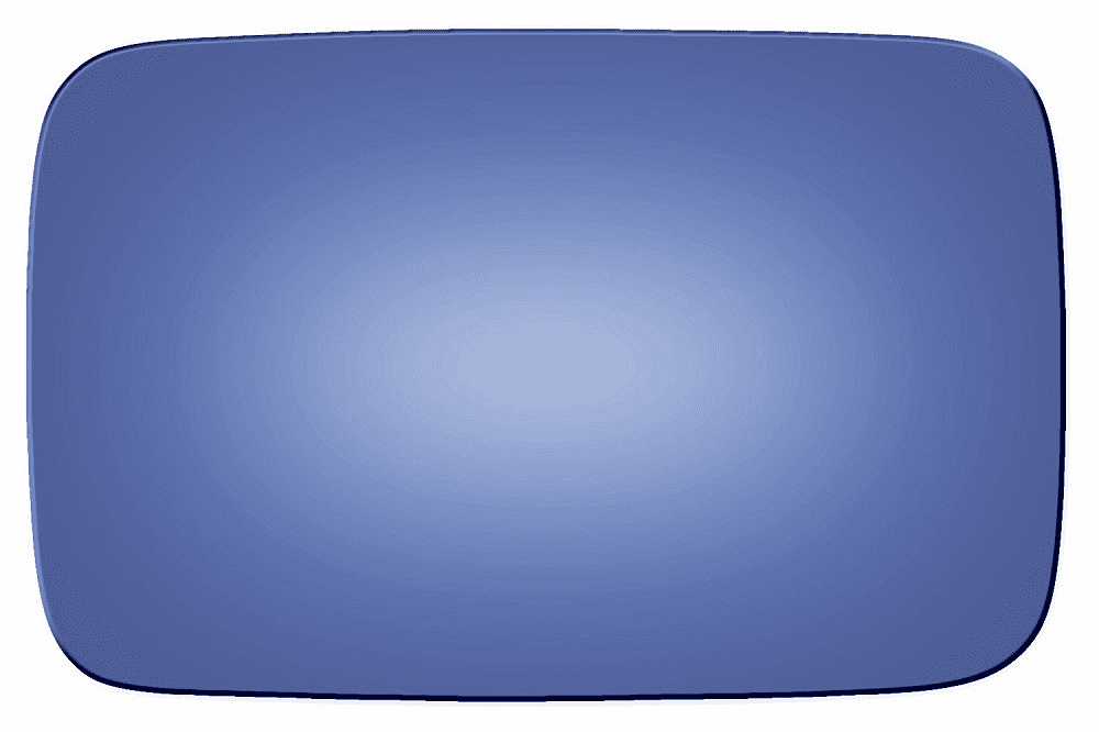 BMW 735 1990 Passenger Side Blue Mirror Glass