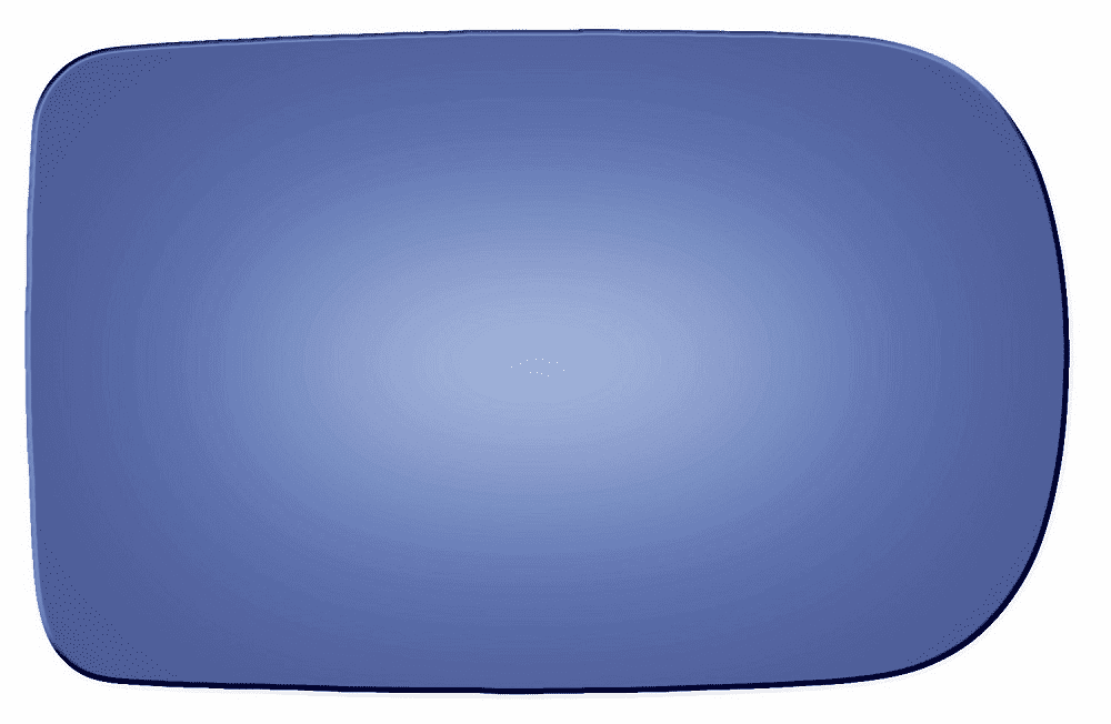 BMW 750 1997 Passenger Side Mirror Glass Blue