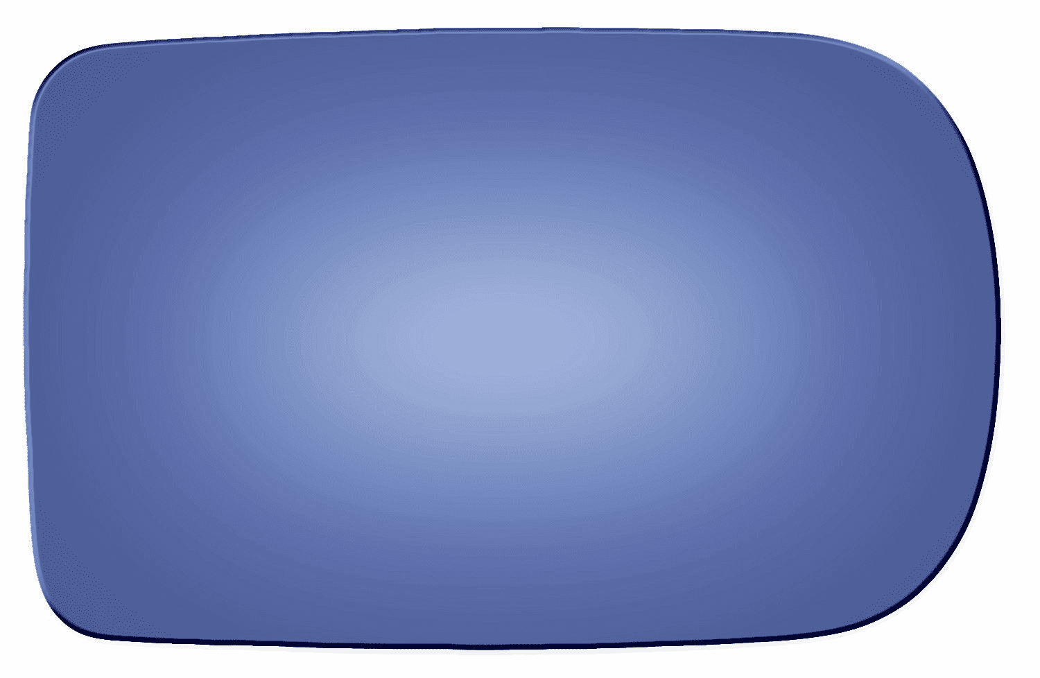 BMW 750 2001 Passenger Side Mirror Glass Blue