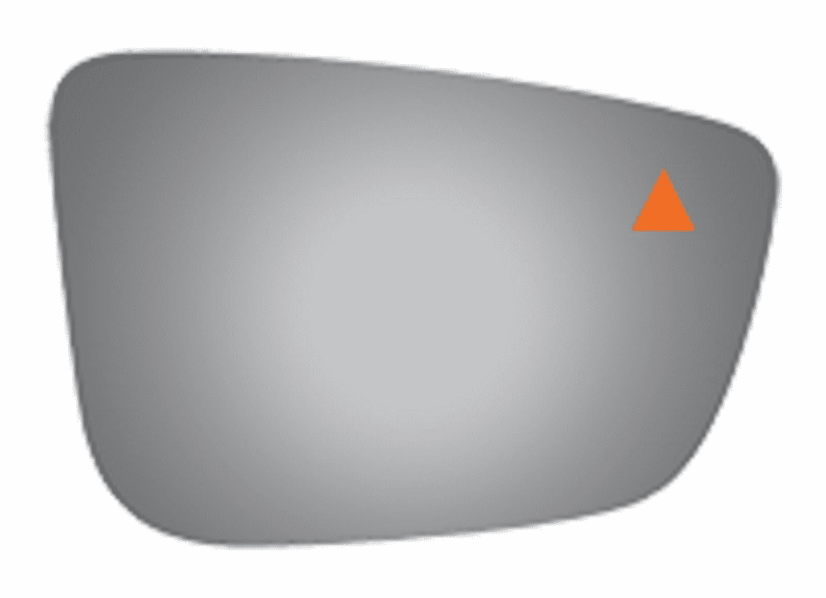 BMW 750 2016 Passenger Right Side Mirror Glass Blind Spot Icon.