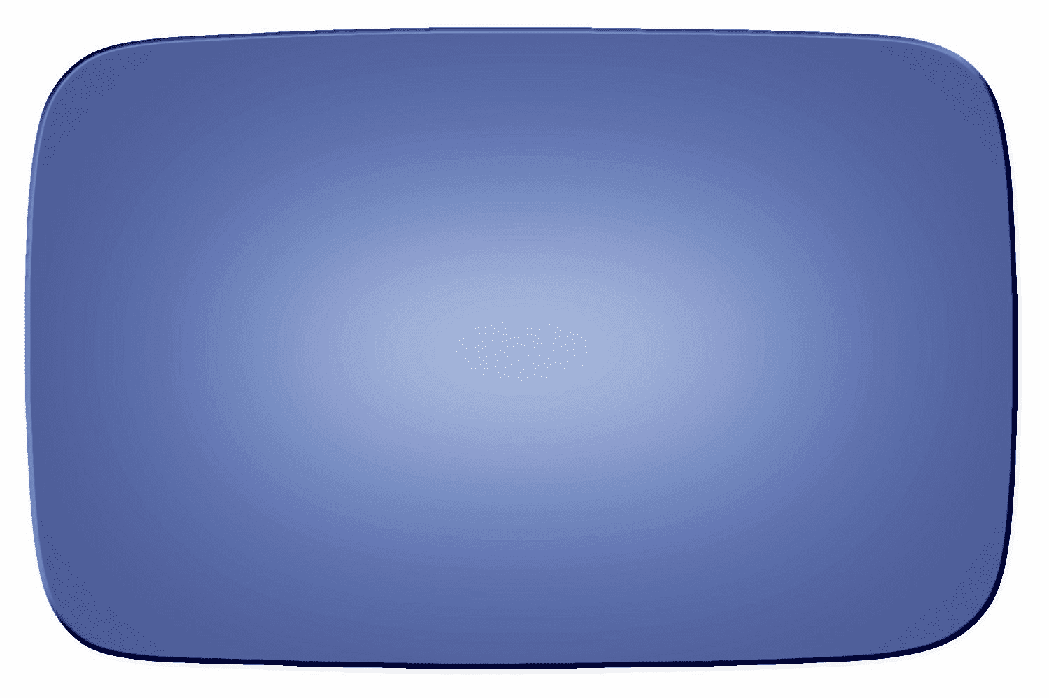 BMW 840 1994 Passenger Side Mirror Glass Blue