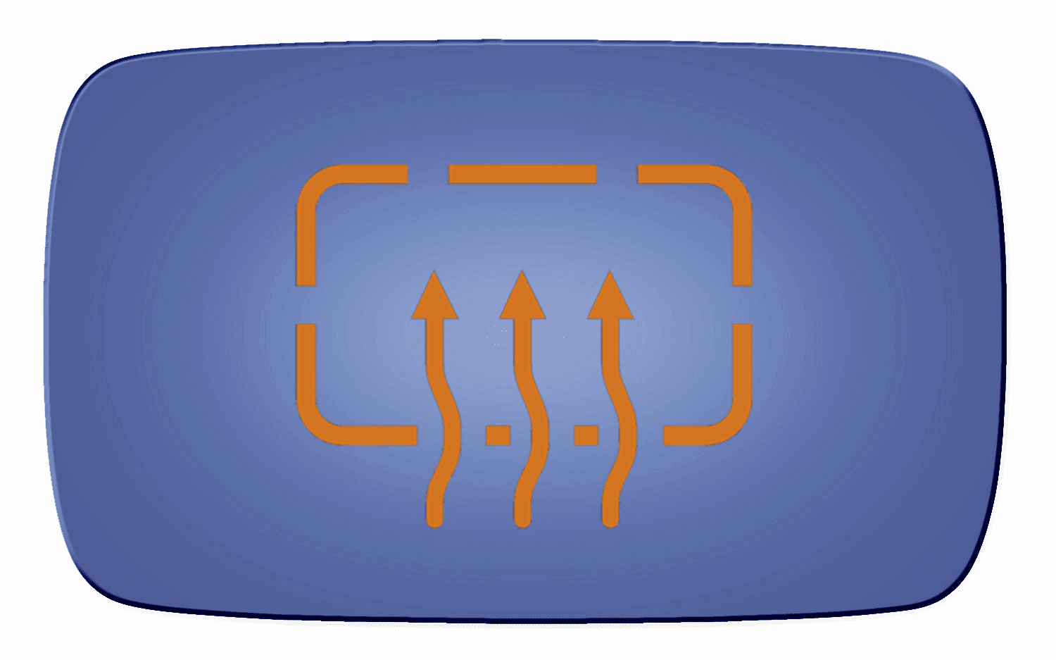 BMW M3 1988 Passenger Side Heated Blue Mirror Glass