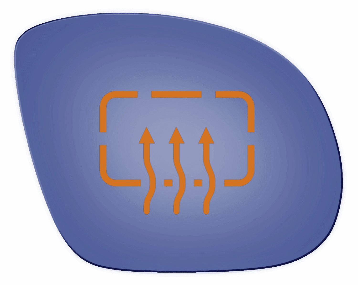 BMW M3 1995 Passenger Side Heated Blue Mirror Glass