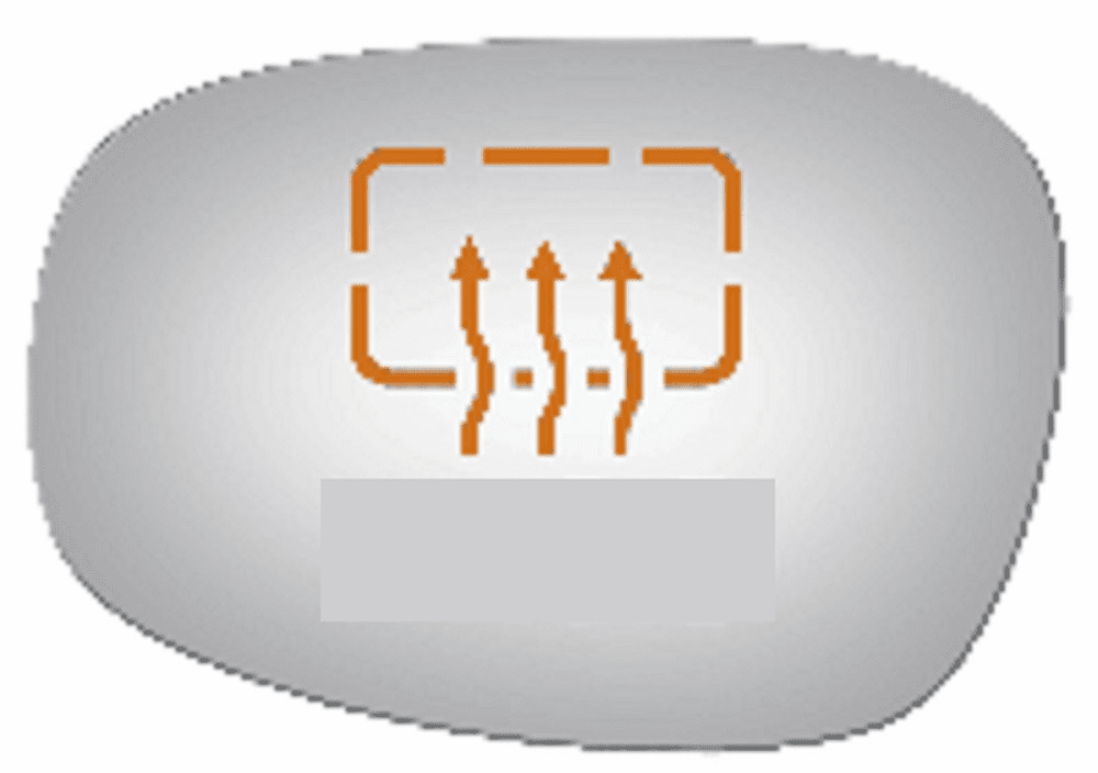 BMW M3 2009 Driver Side Heated Mirror Glass Clip-On