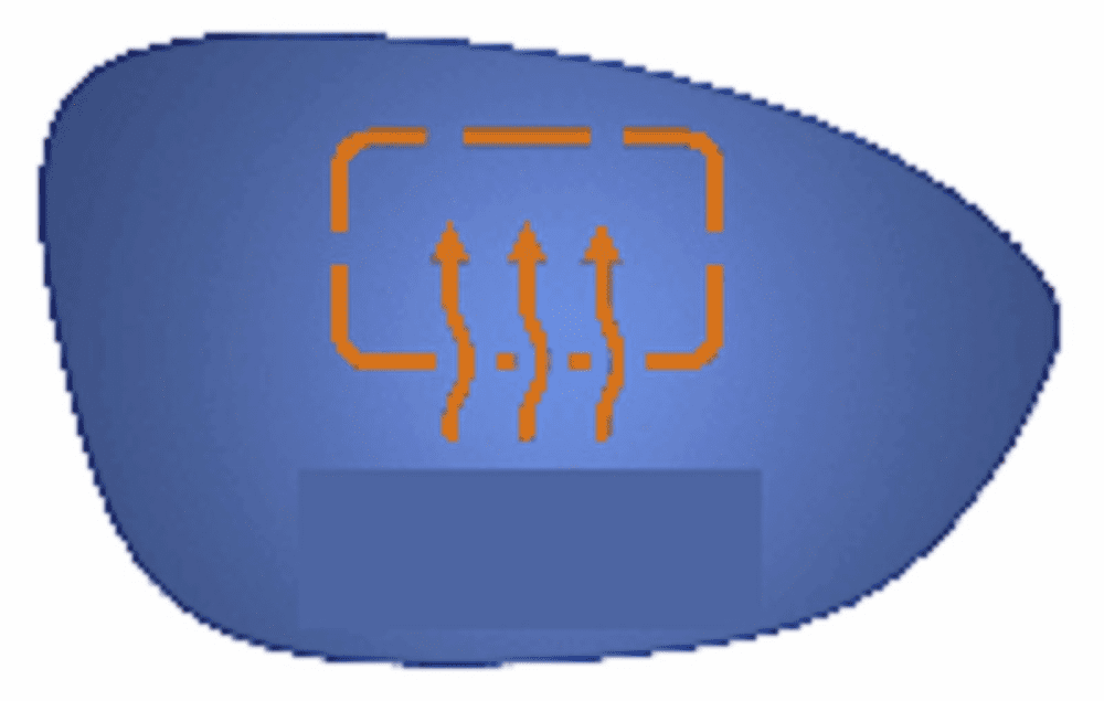 BMW M3 2009 Passenger Side Heated Mirror Glass Clip-On 