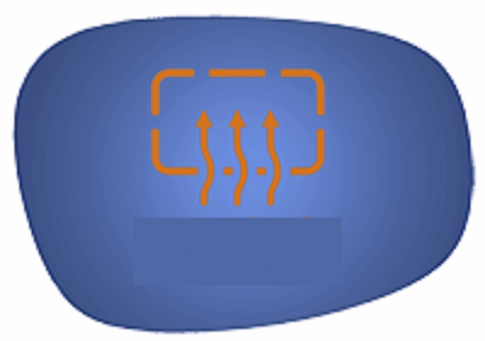 BMW M3 2009 Passenger Side Heated Mirror Glass Clip-On 