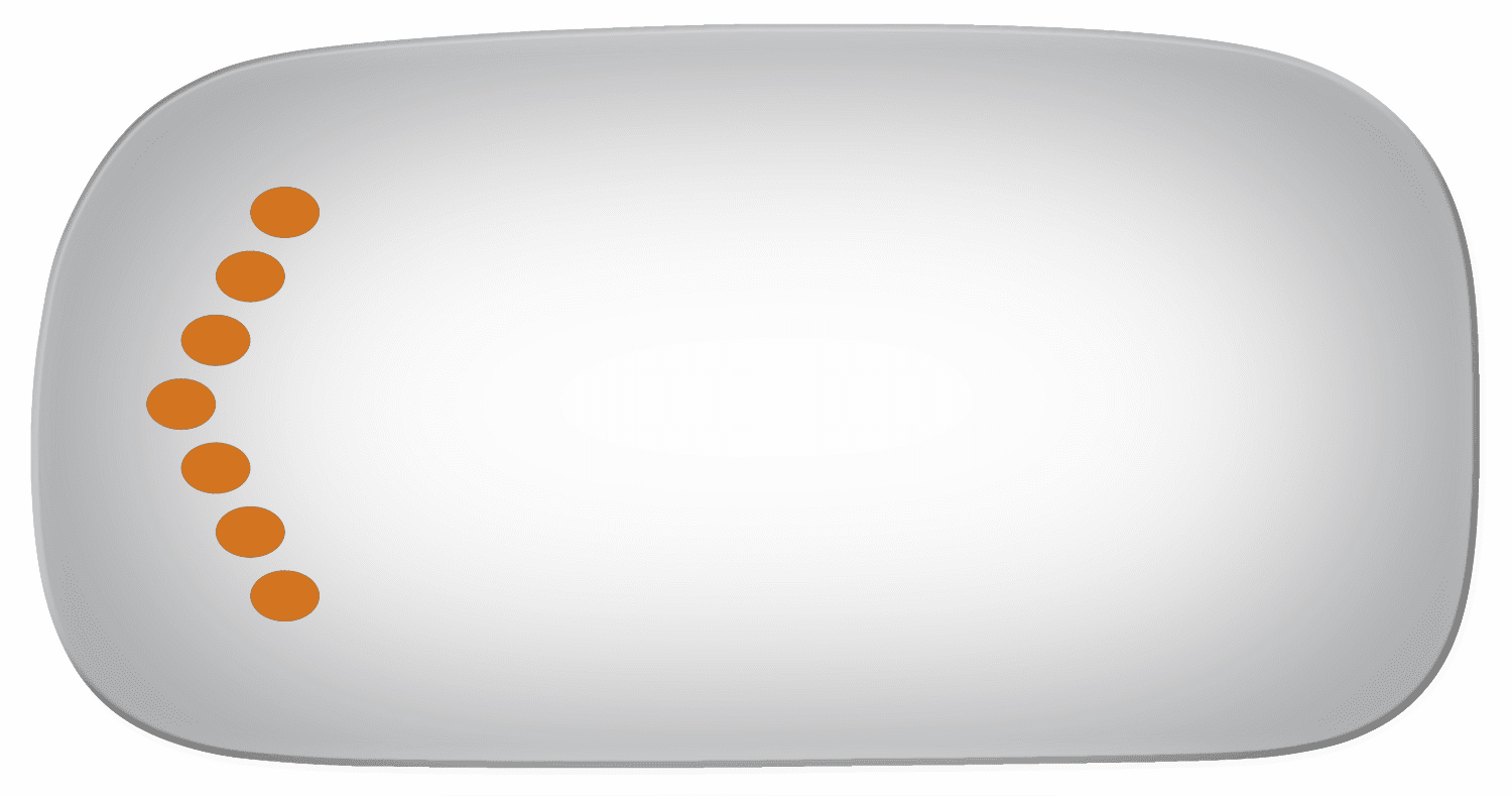 Cadillac Deville 2003 Driver Side Mirror Glass Signal