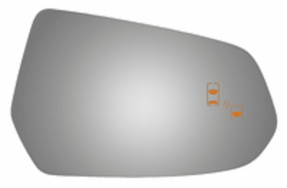 Cadillac ELR 2014 Passenger Side Mirror Glass W/Blind Spot