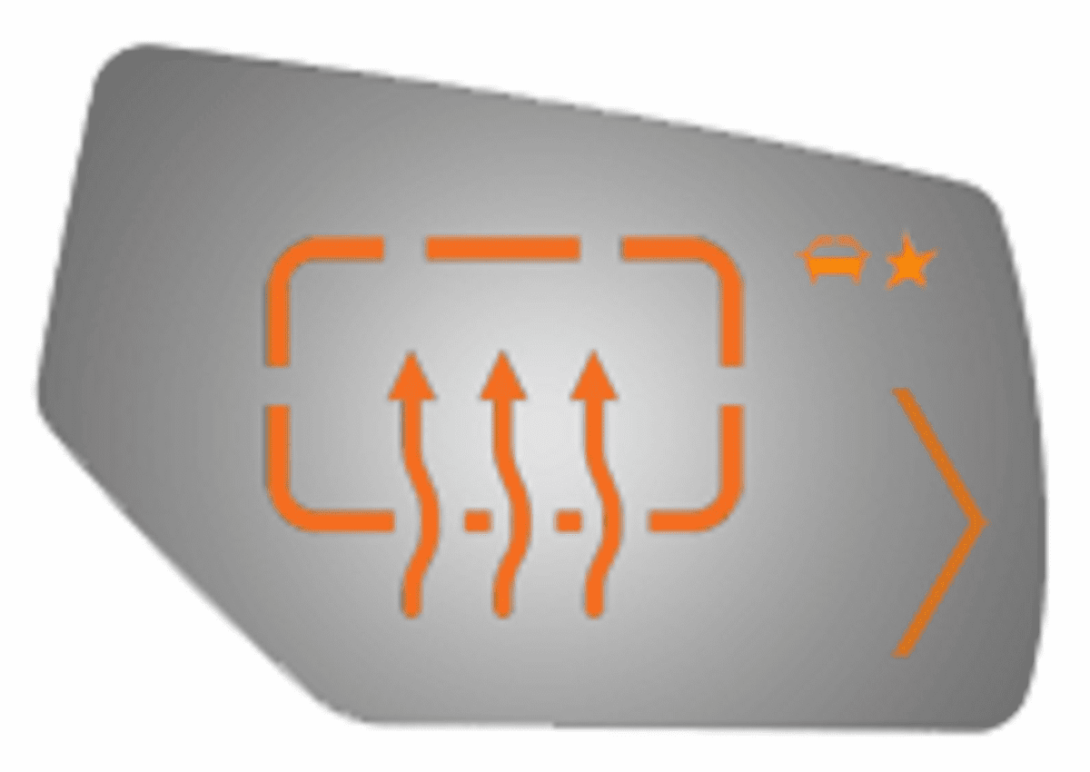 Cadillac Escalade 2015 2016 2017 2018 2019 2020 Right Passenger Mirror Glass with Heated, Signal & Blind Spot Icons