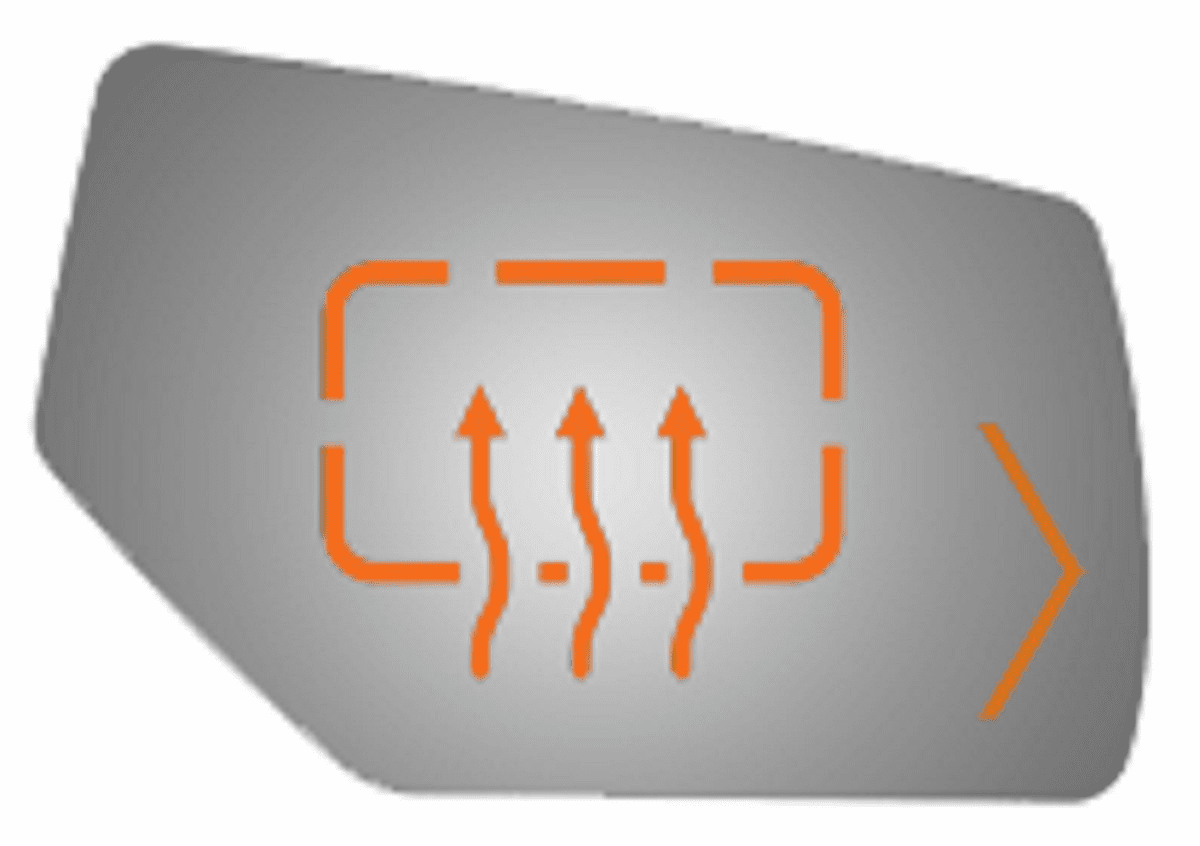 Cadillac Escalade 2015 2016 2017 2018 2019 2020 Right Passenger Side Mirror Glass with Heated & Signal Icons