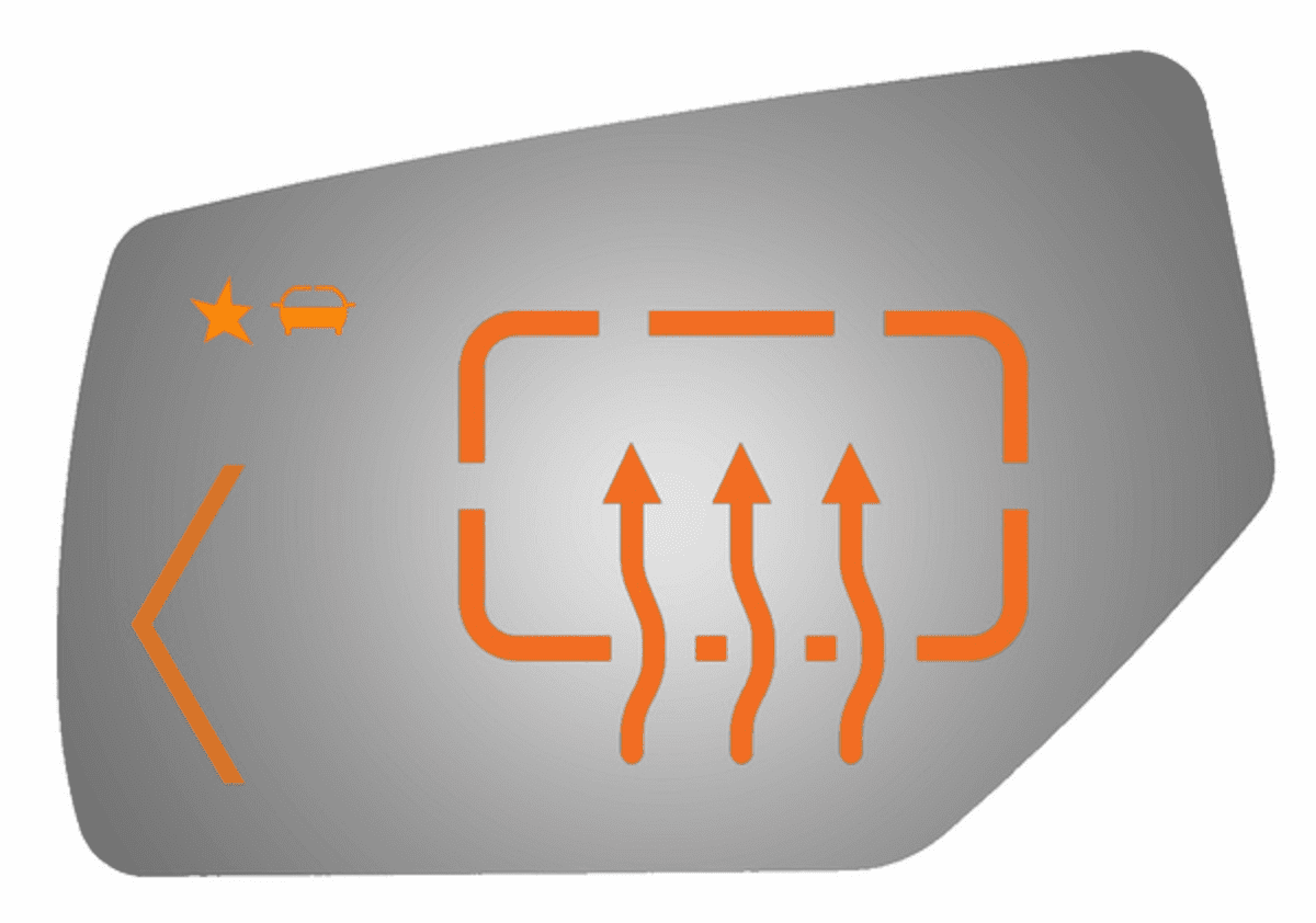 Cadillac Escalade 2015 Driver Side Heated Mirror Glass Signal