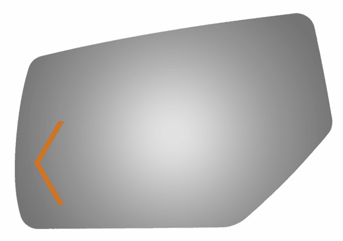 Cadillac Escalade 2015 Driver Side Mirror Glass Signal