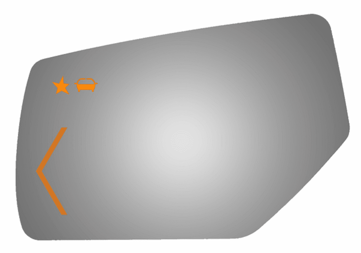 Cadillac Escalade 2015 Driver Side Mirror Glass Signal/Blind Spot