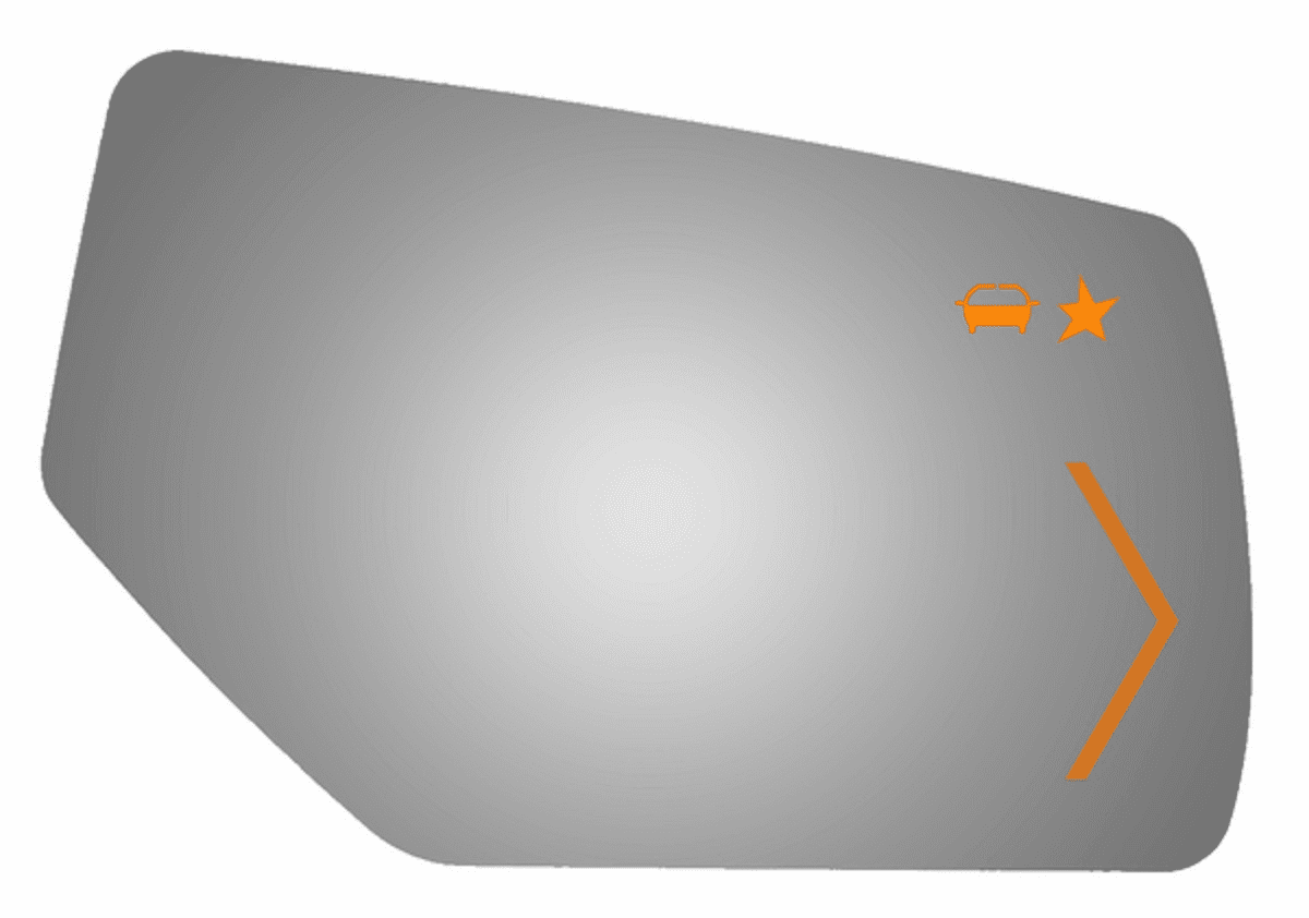 Cadillac Escalade ESV 2015 Passenger Side Mirror Glass Signal